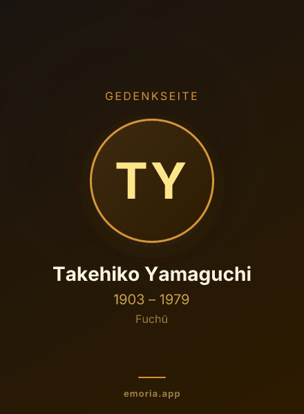 Gedenkportrait von Takehiko Yamaguchi
