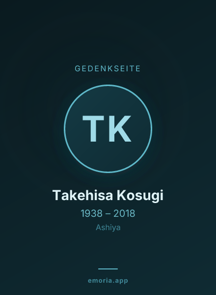 Gedenkportrait von Takehisa Kosugi