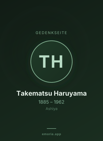 Gedenkportrait von Takematsu Haruyama