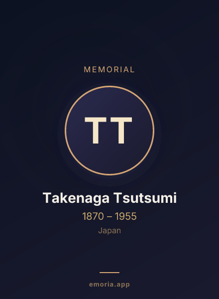 Memorial portrait of Takenaga Tsutsumi