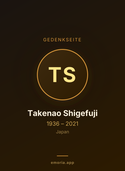 Gedenkportrait von Takenao Shigefuji