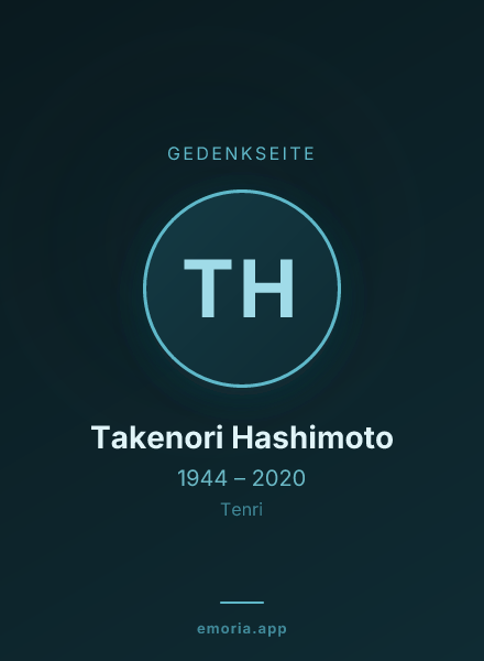 Gedenkportrait von Takenori Hashimoto