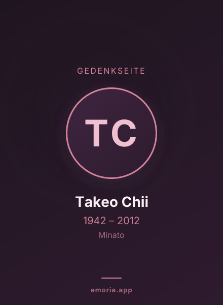 Gedenkportrait von Takeo Chii