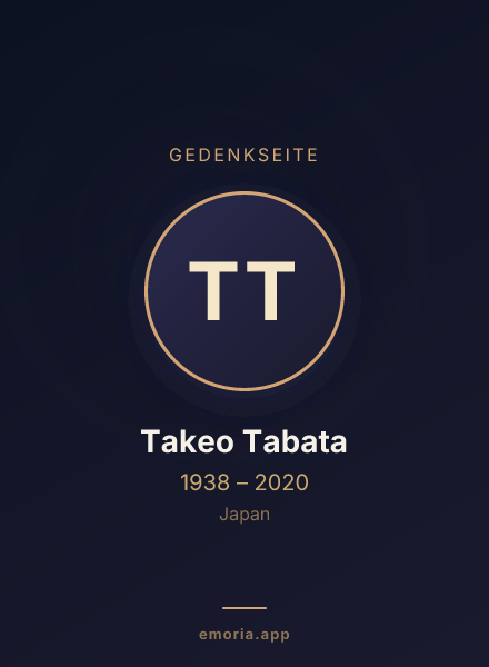 Gedenkportrait von Takeo Tabata