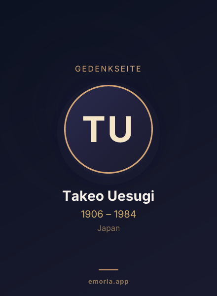 Gedenkportrait von Takeo Uesugi