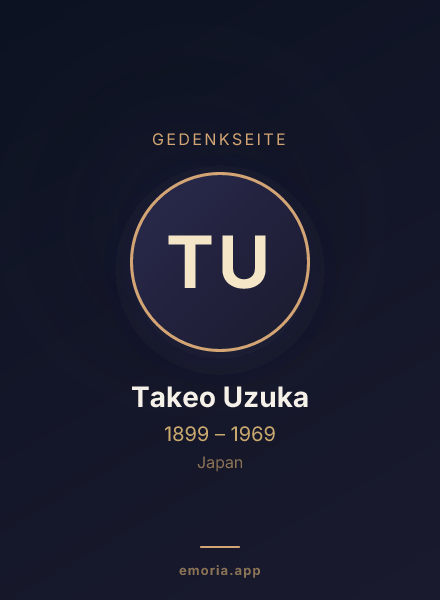 Gedenkportrait von Takeo Uzuka
