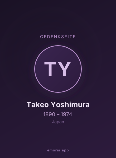 Gedenkportrait von Takeo Yoshimura