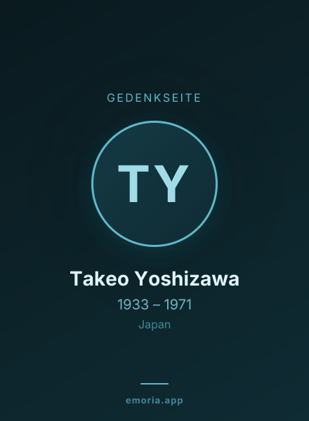 Gedenkportrait von Takeo Yoshizawa
