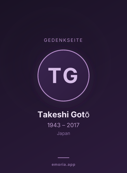 Gedenkportrait von Takeshi Gotō