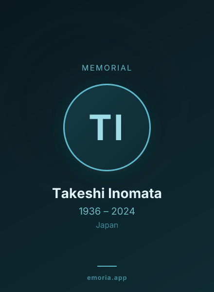Memorial portrait of Takeshi Inomata