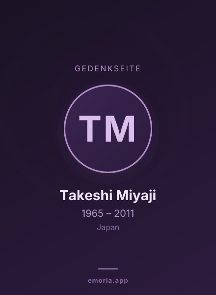Gedenkportrait von Takeshi Miyaji
