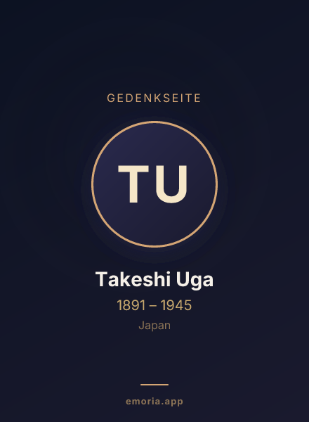 Gedenkportrait von Takeshi Uga
