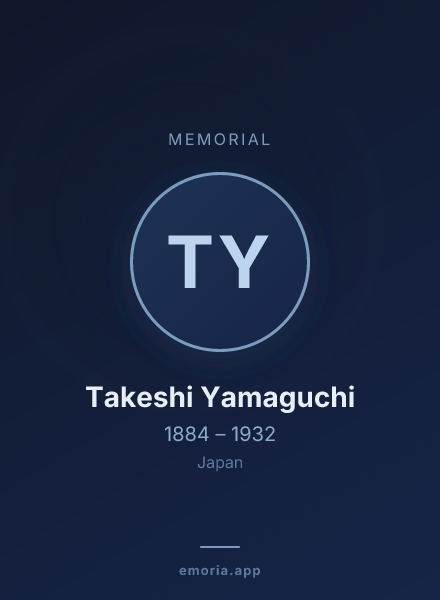 Memorial portrait of Takeshi Yamaguchi