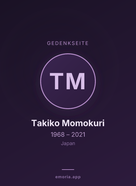 Gedenkportrait von Takiko Momokuri