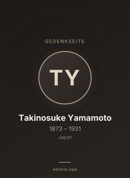 Gedenkportrait von Takinosuke Yamamoto