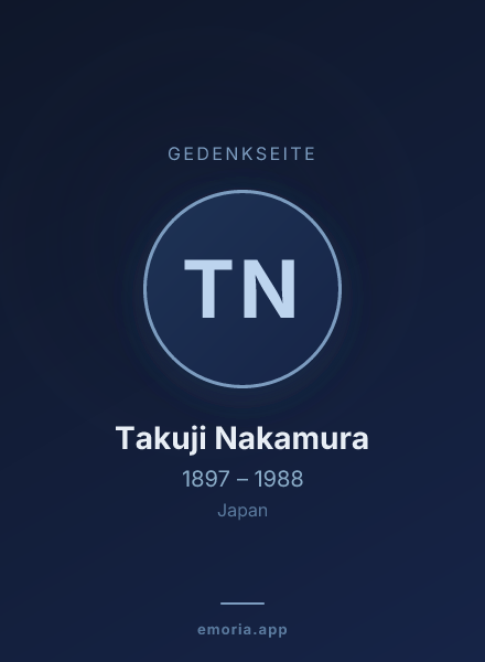 Gedenkportrait von Takuji Nakamura