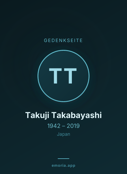 Gedenkportrait von Takuji Takabayashi