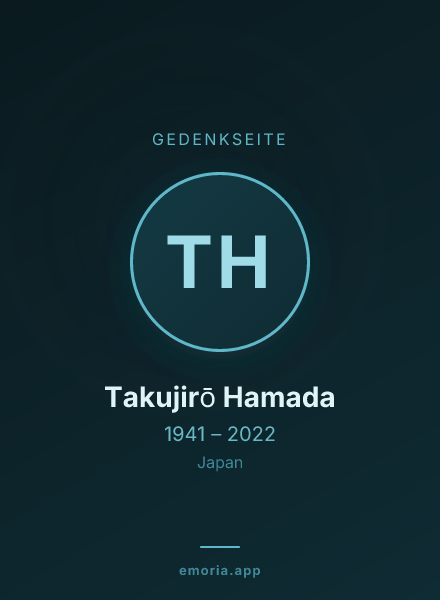 Gedenkportrait von Takujirō Hamada