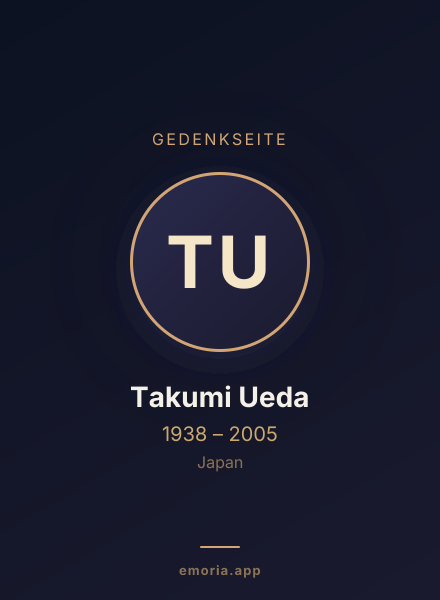 Gedenkportrait von Takumi Ueda