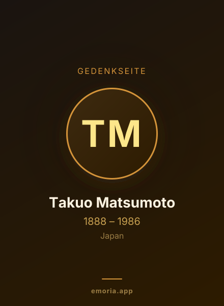 Gedenkportrait von Takuo Matsumoto