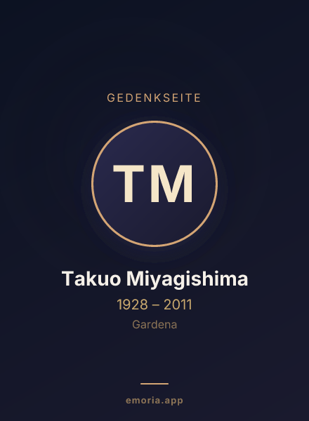 Gedenkportrait von Takuo Miyagishima
