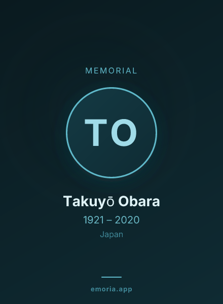 Memorial portrait of Takuyō Obara