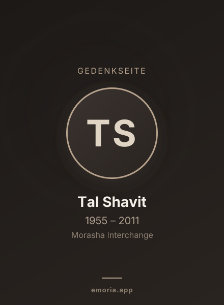 Gedenkportrait von Tal Shavit