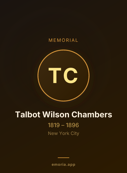 Memorial portrait of Talbot Wilson Chambers