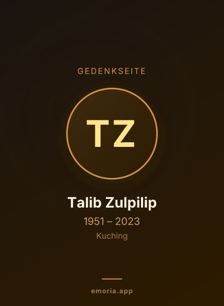 Gedenkportrait von Talib Zulpilip