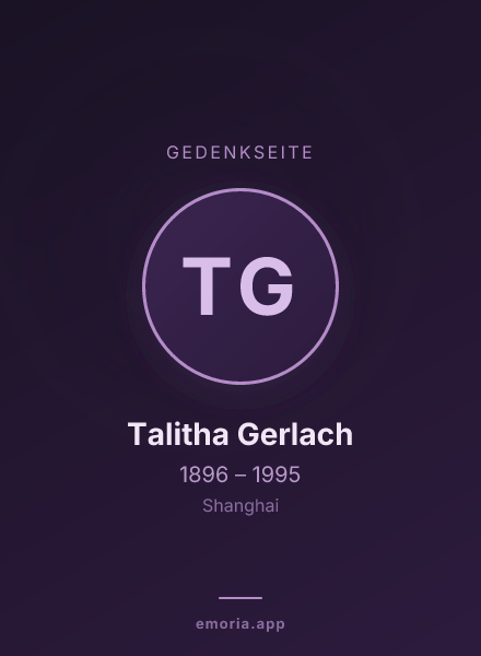 Gedenkportrait von Talitha Gerlach
