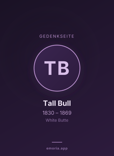 Gedenkportrait von Tall Bull