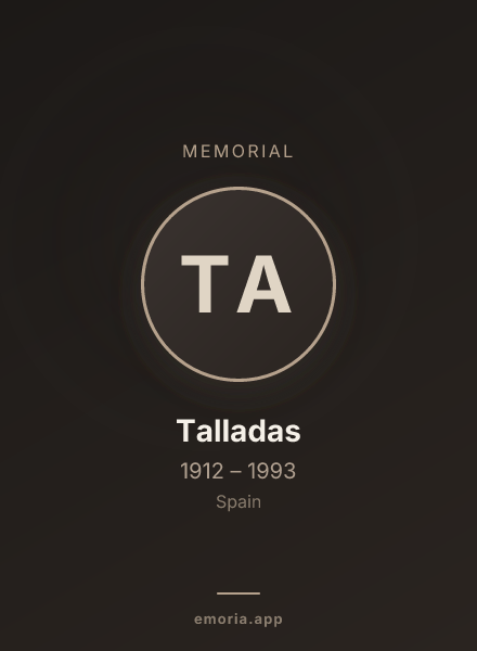 Memorial portrait of Talladas