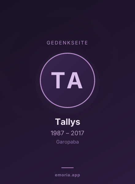 Gedenkportrait von Tallys