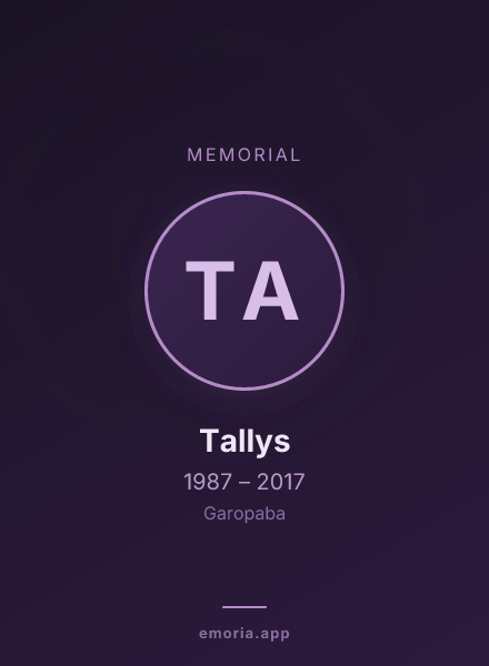 Memorial portrait of Tallys