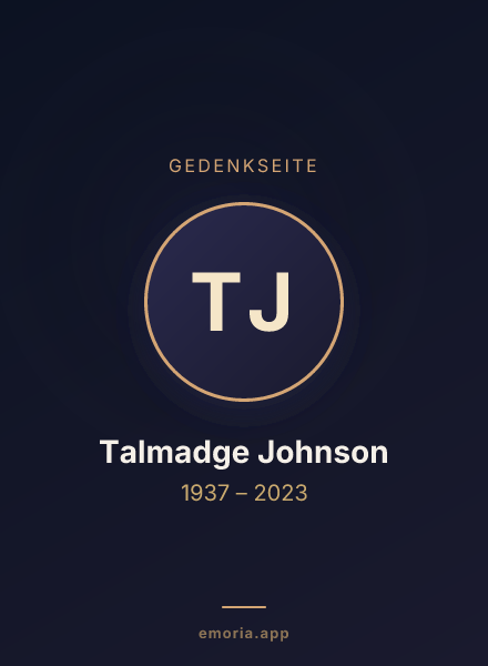 Gedenkportrait von Talmadge Johnson