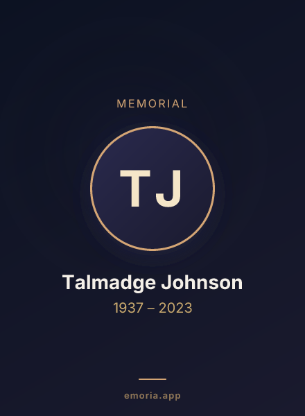 Memorial portrait of Talmadge Johnson