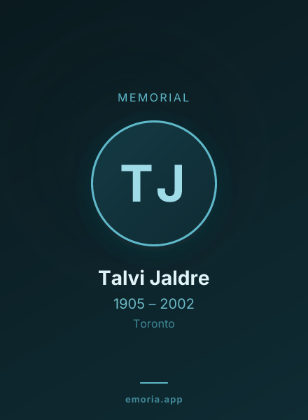 Memorial portrait of Talvi Jaldre