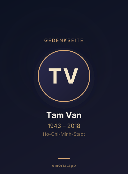 Gedenkportrait von Tam Van