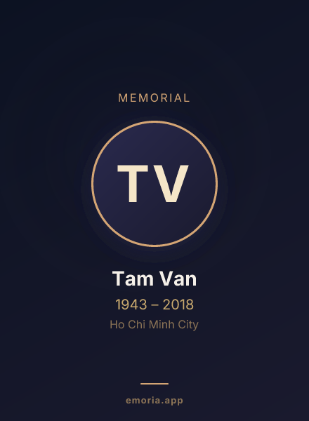Memorial portrait of Tam Van