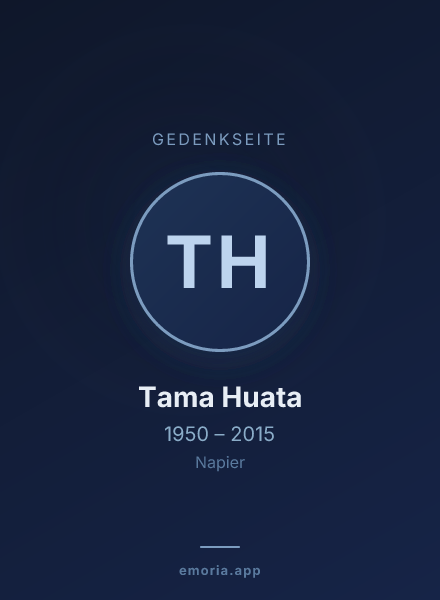 Gedenkportrait von Tama Huata