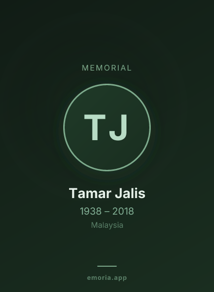 Memorial portrait of Tamar Jalis
