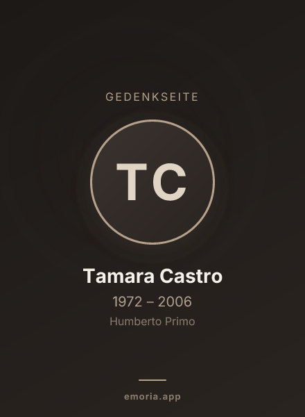 Gedenkportrait von Tamara Castro