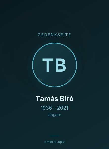 Gedenkportrait von Tamás Bíró