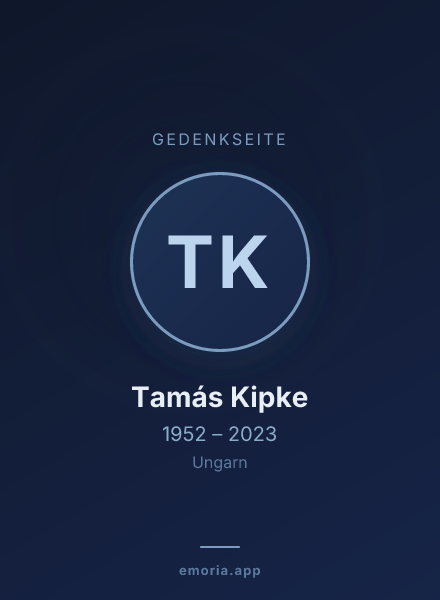 Gedenkportrait von Tamás Kipke