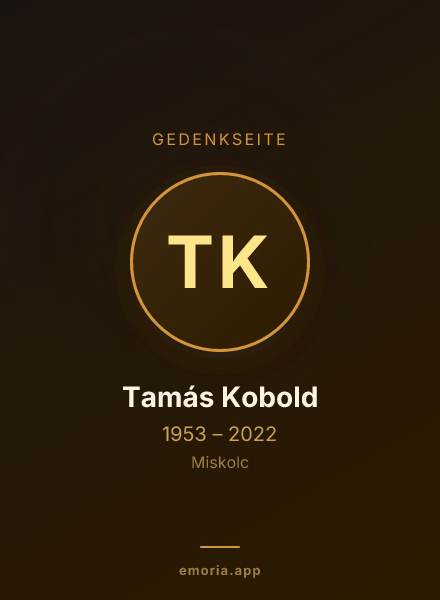Gedenkportrait von Tamás Kobold