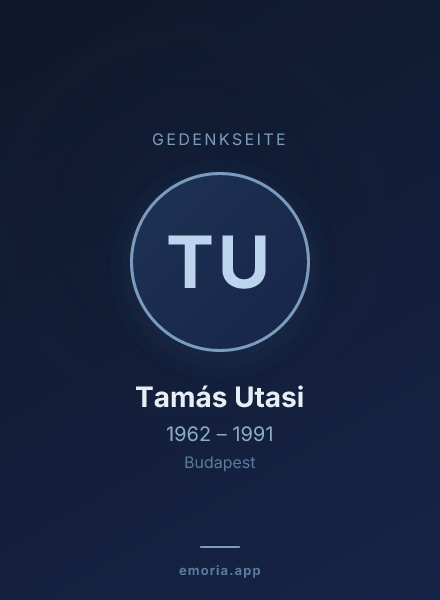Gedenkportrait von Tamás Utasi