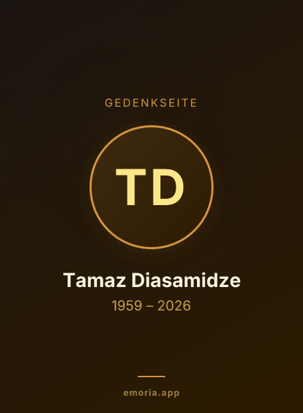Gedenkportrait von Tamaz Diasamidze