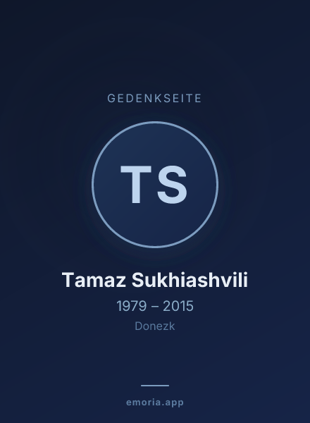 Gedenkportrait von Tamaz Sukhiashvili