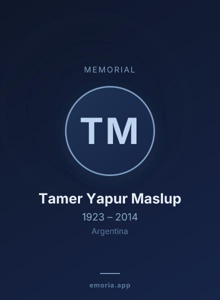 Memorial portrait of Tamer Yapur Maslup