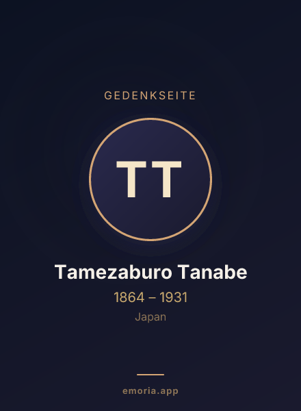 Gedenkportrait von Tamezaburo Tanabe